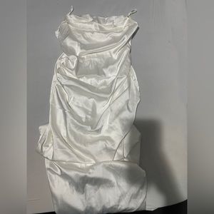 White Silk Dress